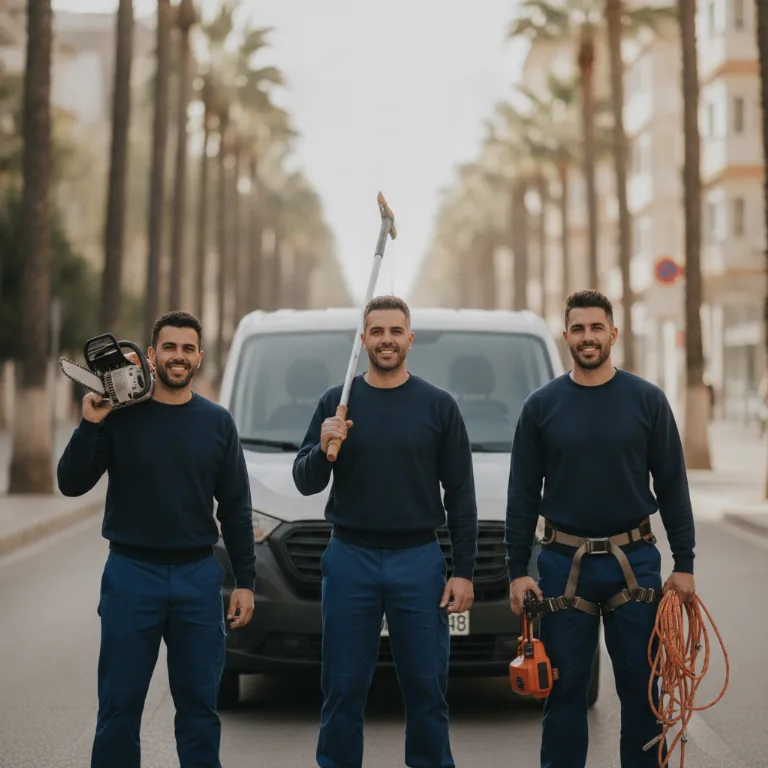 Tala de Árboles equipo en Sagrada Familia